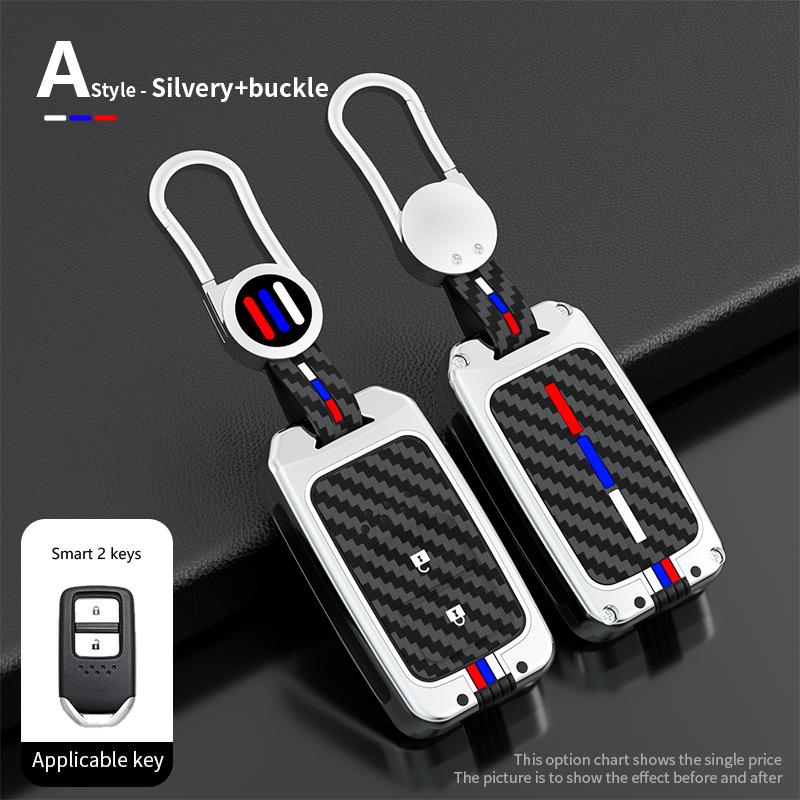 Zinklegierung Auto Fernbedienung Schlüsselhülle Abdeckung für Honda 2017 2018 19CRV Pilot Accord Civic Jazz Jade Fit HR-V Freed Schlüsselanhänger AutoZubehör