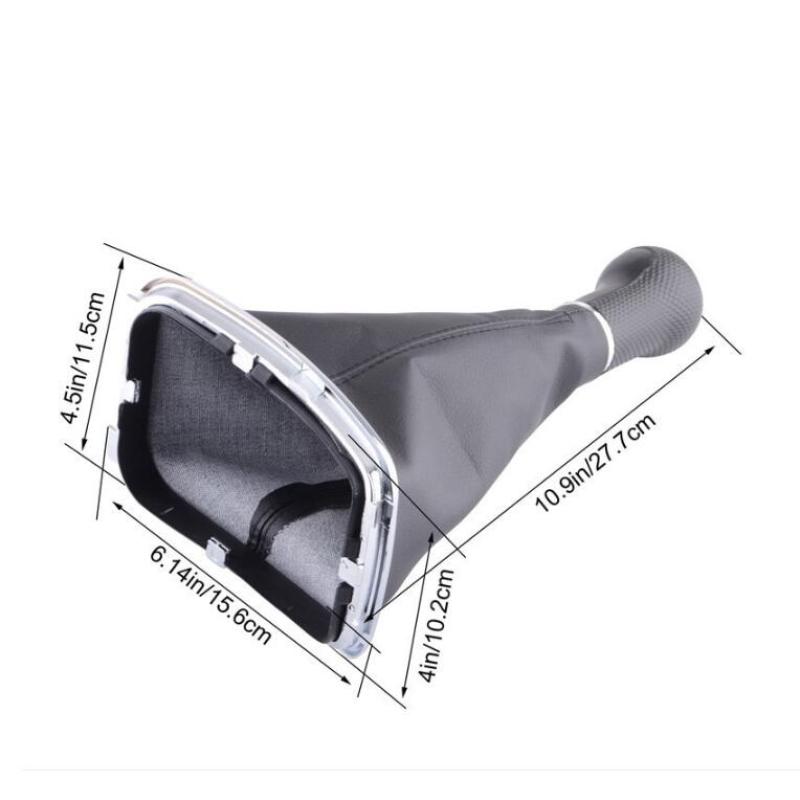 5/6-Gang Schalthebelknauf Schalthebel Schalthebelmanschette Stiefel PU-Leder Für Volkswagen VW 2003-2008 Golf 4 IV