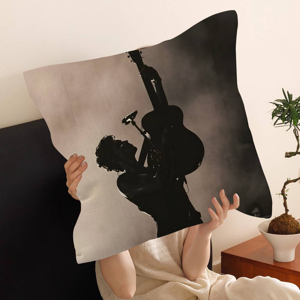 Handsome Male Singer S-Shawn M-Mendes Pillow Covers Cartoon Sofa Decorative Home Double-sided Printing Short Cushion Cover