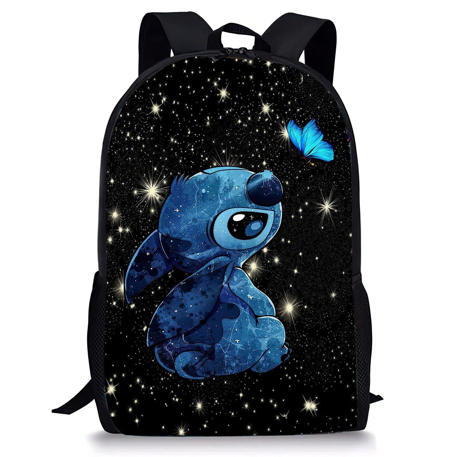 3D Digital Printed Elementary School Backpack, Stitch Backpack, Cartoon Children S Backpack Available Backpack