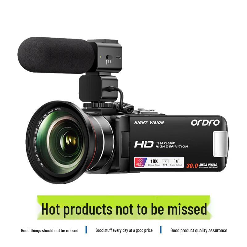ORDRO 4K videokamera pro vlogging a živé vysílání (CN verze)