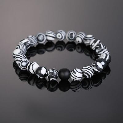 Trendy Women Bracelet Natural Stone Colourful Beaded Bracelet Elastic Bangles Energy Yoga Jewelry Handmade