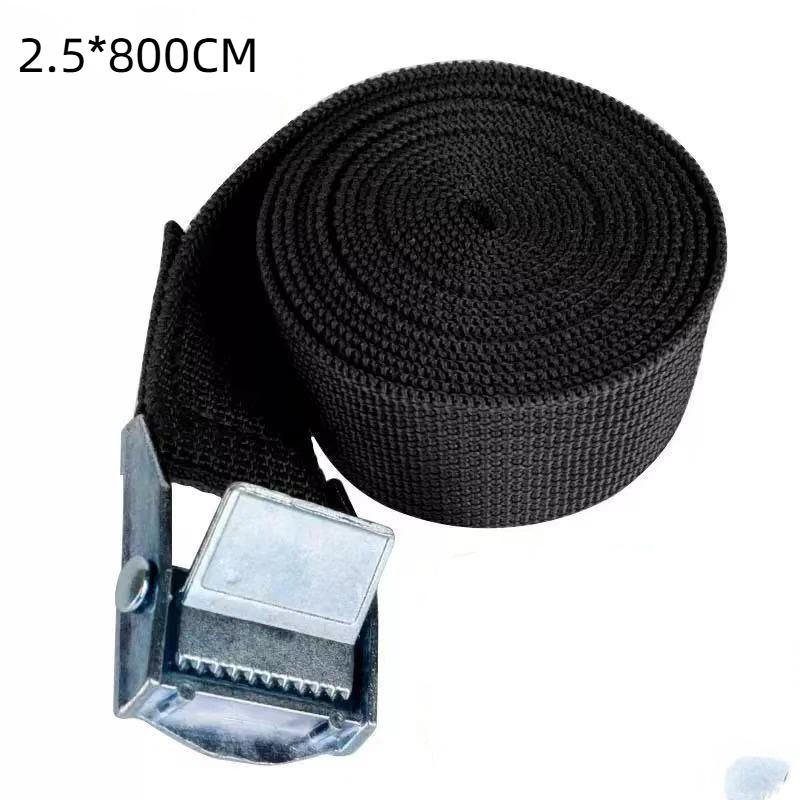 Durable Cargo Straps with Rust Proof Metal Buckle Multi Purpose Tie Down Belt for Car Motorcycle Bicycle Travel Use