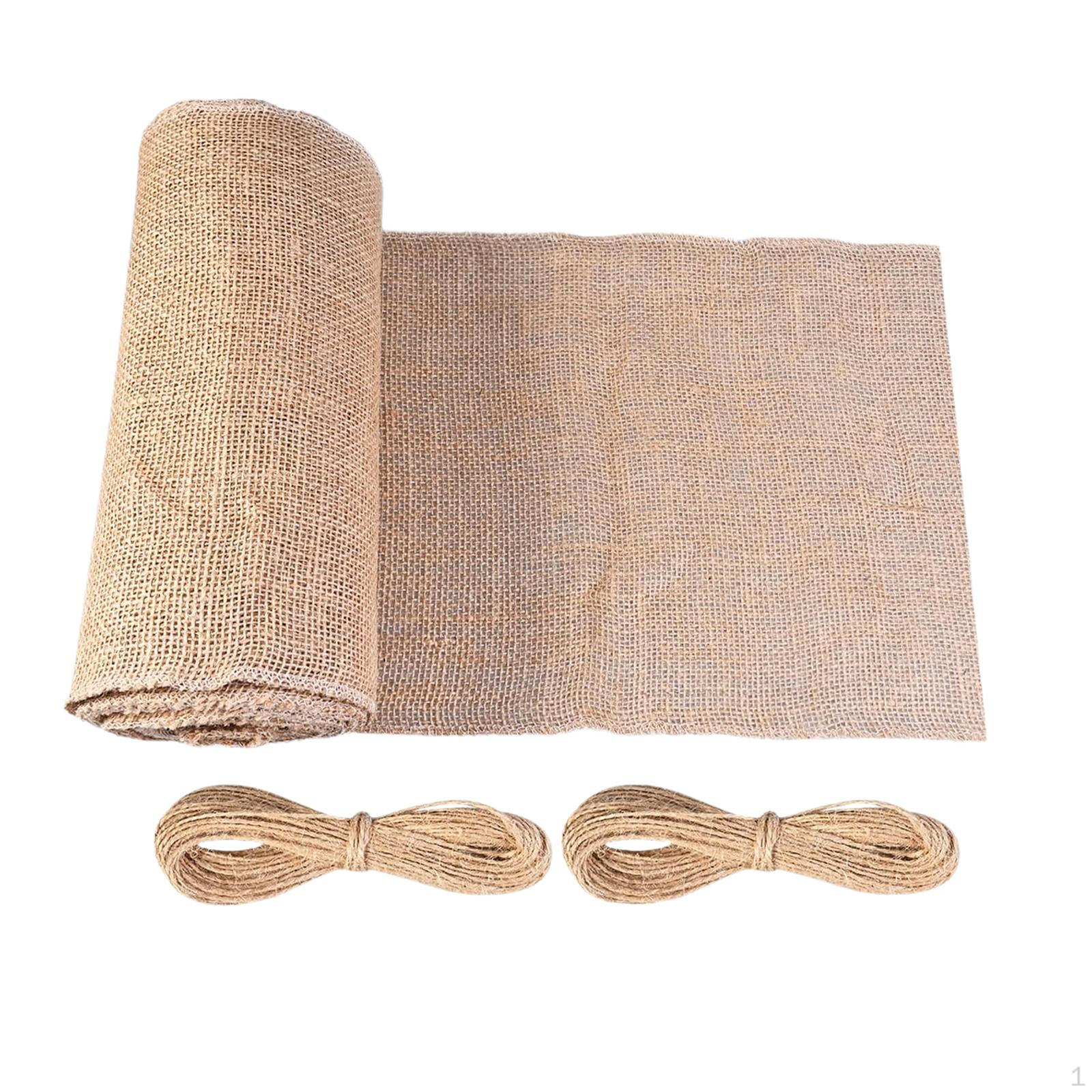 

Loose Weave Burlap Ornament Hessian for Holiday Placemats Bridal Shower