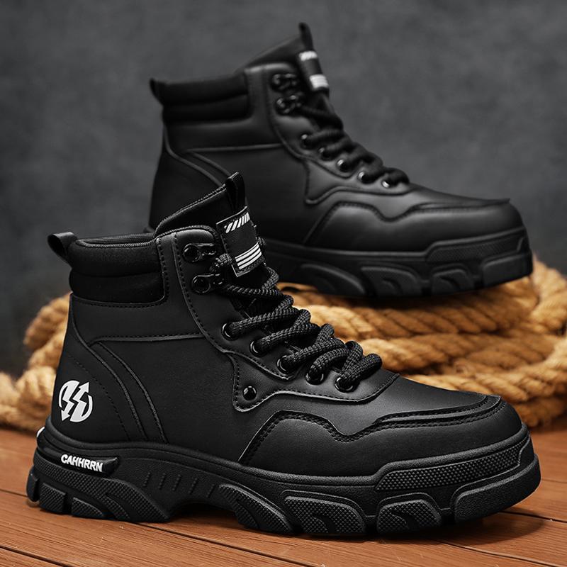 

Douyin те же 2025 модные уличные ботинки Мартин с высоким голенищем, в британском стиле, рабочие ботинки, обувь для локомотивов, универсальная повседневная обувь, мужская обувь 44