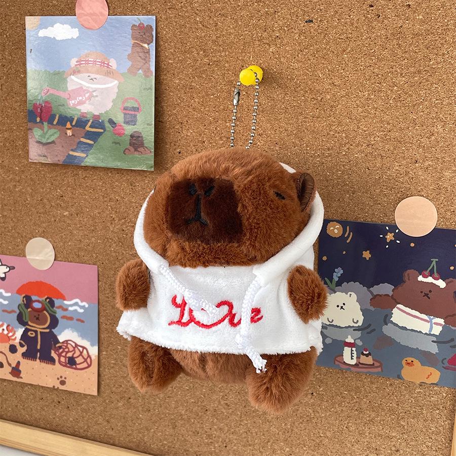 

Худи капибары, плюшевая игрушка и брелок-подвеска 10.5 cm