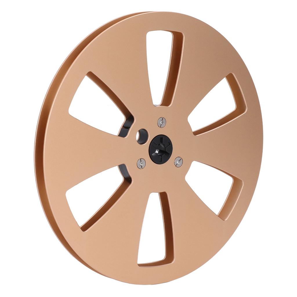 Tonband Leerspule 14 7in Metall Aluminium für TEAC Tonbandgerät Öffnungsmaschine Teile Gold