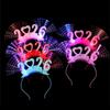 Pack of 4 Glowing Hairbands Assorted Colors Hair Hoop for Celebration Lightweight Comfortable Plastic Outdoor Use