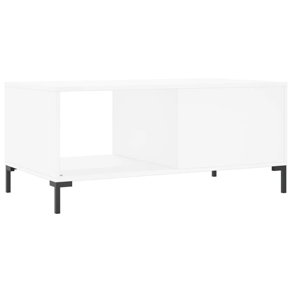  Coffee Table, White, 90x50x40 Cm, Wood-based Material