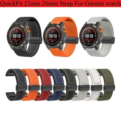 QuickFit 22mm 26mm Armband für Garmin Epix Gen 2 Silikonband für Garmin Fenix 8 8X 7 7X 5Plus 6XPro Enduro 2 Armband Uhrenarmband