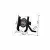 Universal Aluminum Motorcycle & Electric Vehicle Phone Holder - Shockproof, Fits Left/Right Mirrors