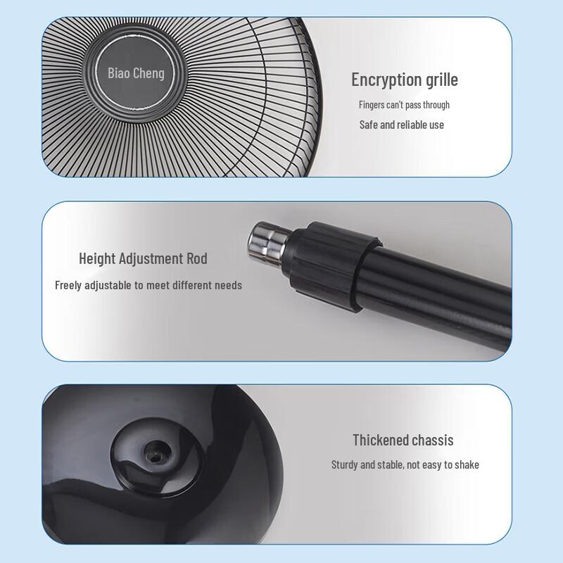 Great Wall Pedestal Floor Fan CN Plug (adapter Included)