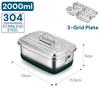 Packed bento lunch box adults, Camping lunchbox Food taper tupper airtight meal prep Side dish Sealed container Packed lunch
