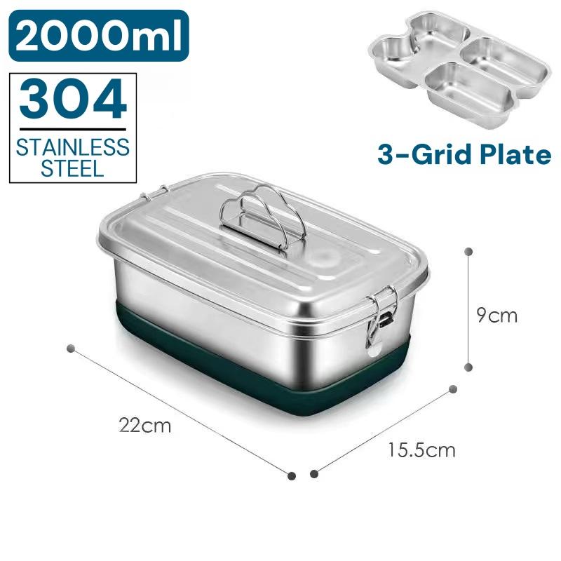 Packed bento lunch box adults, Camping lunchbox Food taper tupper airtight meal prep Side dish Sealed container Packed lunch