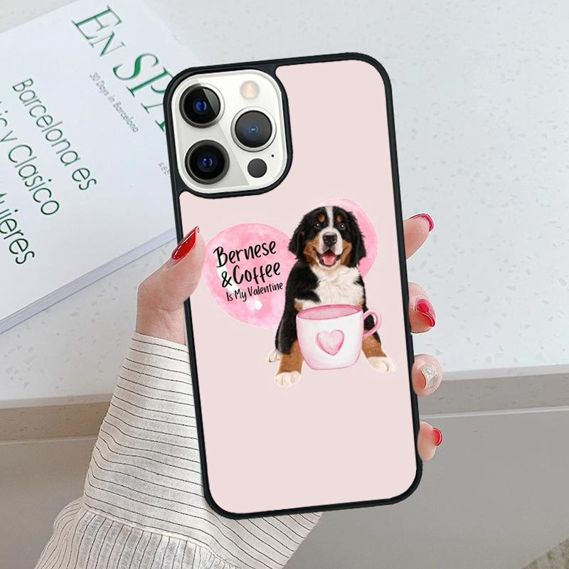Funny Bernese Mountain Dog Phone Case cover For iPhone 17 Air 15 16 16e 14 13 12 11 Pro Max Coque For Apple PLUS fundas