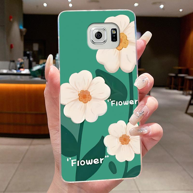 Hülle Für Samsung Galaxy S6 Edge Plus Blume Schmetterling Handyhüllen Für Samsung S5 S6 Edge+ Weiches Silikon Transparente TPU Hüllen