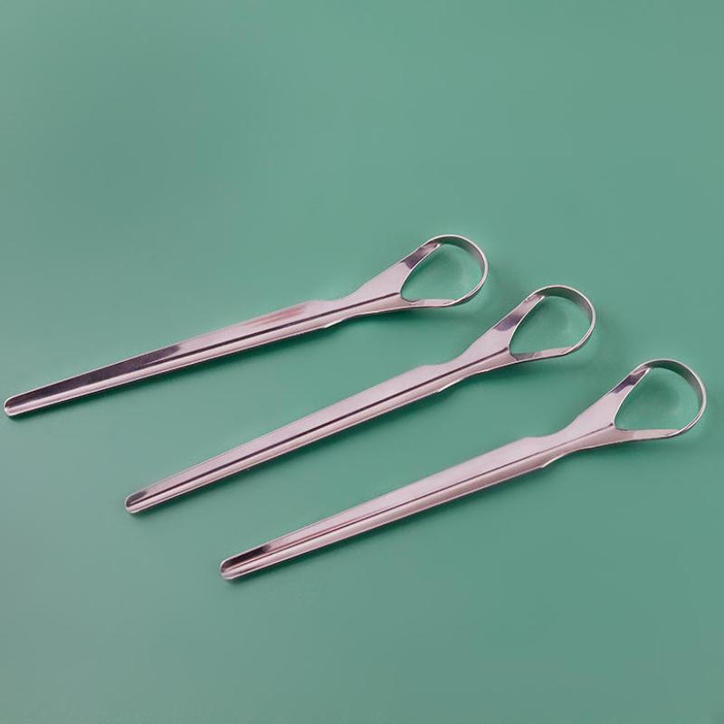 

1 Pcs Reusable Stainless Steel Useful Tongue Scraper Cleaner Fresh Breath Cleaning Coated Tongue Oral Hygiene Care Tools onesize