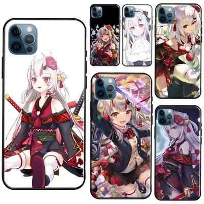 Funda Anime Nakiri Ayame Hololive Para iPhone 13 11 14 Pro Max 12 mini Cobertura Completa Para iPhone XR XS Max X 7 8 Plus SE 2020