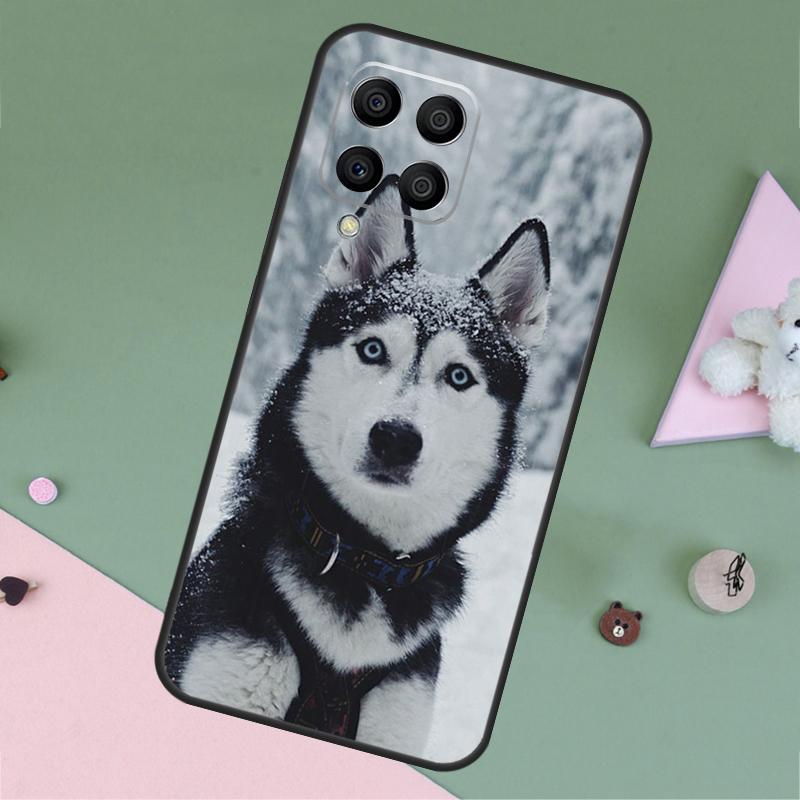 Animal Wolf Dog Husky For Samsung Galaxy M23 M12 M13 M14 M15 M35 M55 M34 M54 M33 M53 M31 M11 M32 M52 M06 M16 Case