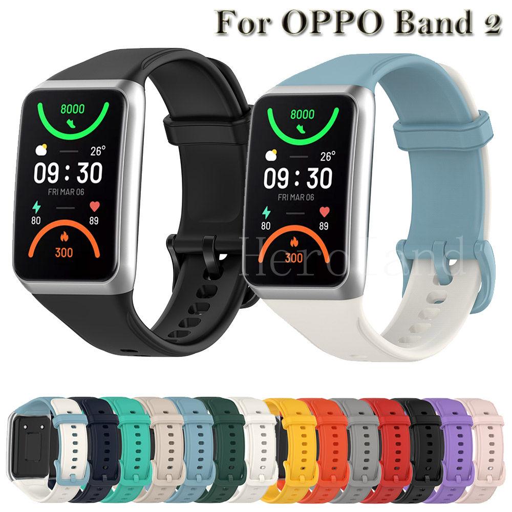 Watchband Soft Silicone Watchbands For OPPO Band 2SmartWatch Band Strap for oppo band2 Bracelet Wristband Watchstrap