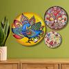 Madhubani Metal Wall Plates, Wall Decoration Items For Home - 12, 10, 8 Inch
