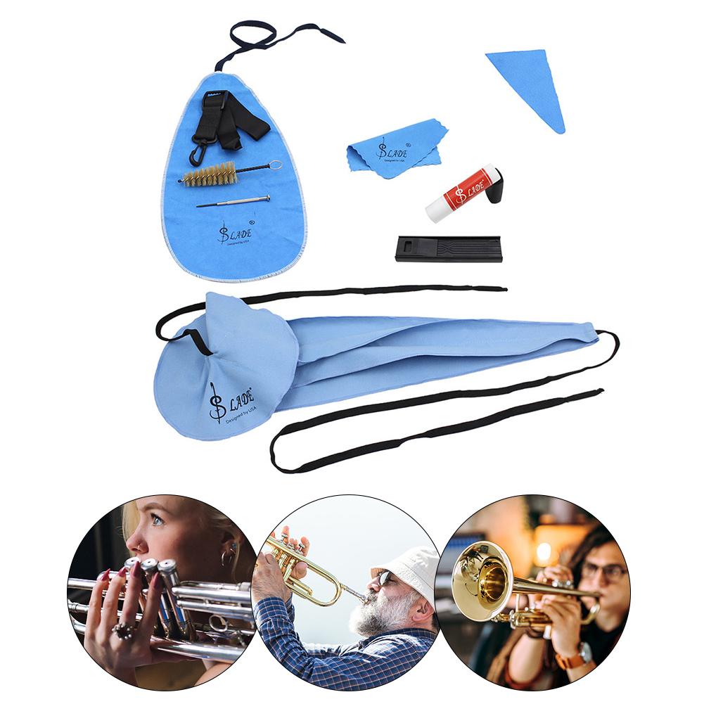10Pcs Clarinet Cleaning Kit with 4 Cleaning Cloth/Brush/Cork Grease Maintenance Kit Thumb Rest Cushion Flute Instruments