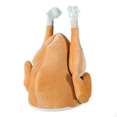 Roasted Turkey Hat Headwear Cap Cartoon Headgear Novelty Decor Outfit Chicken Hats Thanksgiving