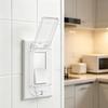 Home Light Control Panel Guard Cover 2pcs with Lift Lid Opening, Dust Cover for Daily Use In Kitchen Bedroom Hallway Living Room