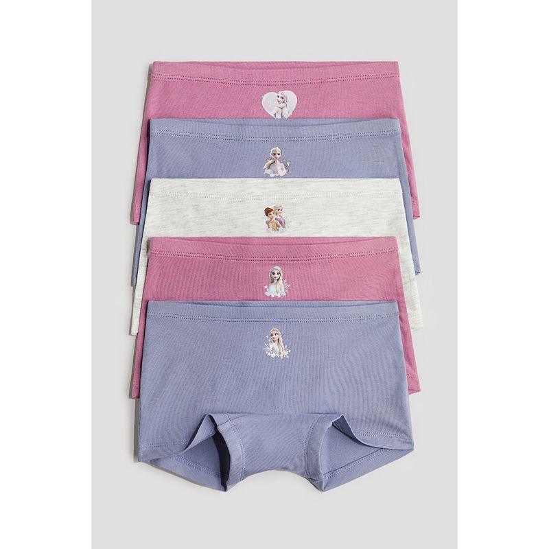 

HM Children s Clothing Girl Underwear 5 Pack Autumn Cute Cotton Elastic Waist Boxer Briefs 0783893 Blue/Frozen 130/70(6-8Y)