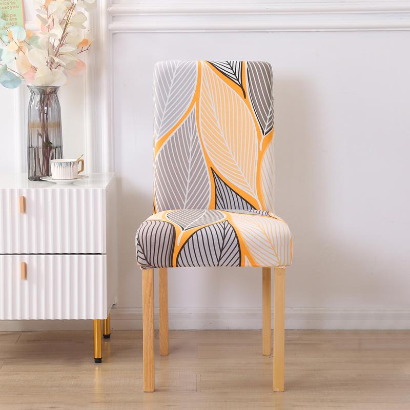 1/2/4/6Pcs Print Dining Chair Cover Elastic Chair Slipcover Case Stretch Chair Covers For Wedding El Banquet