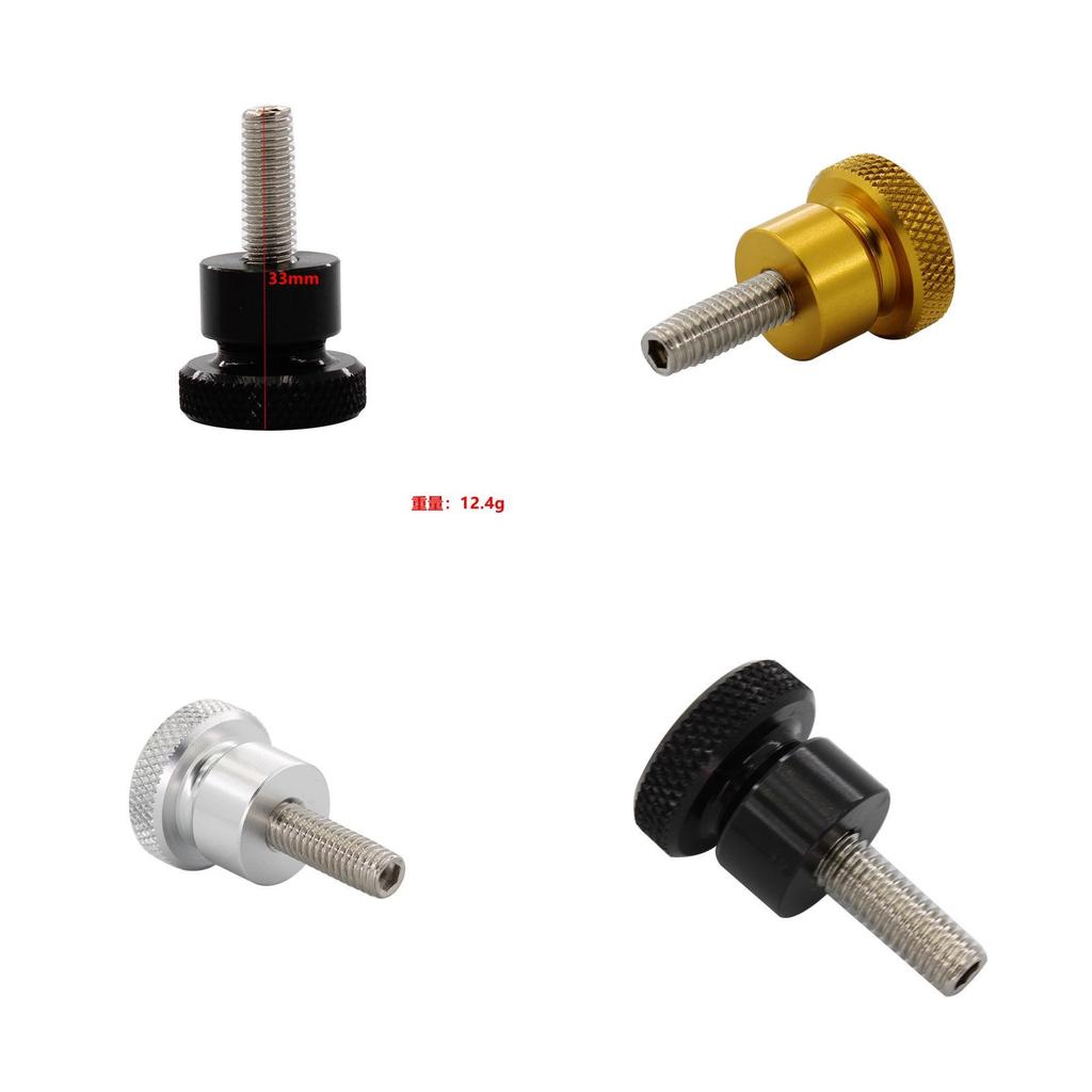 Premium Werkzeuglose Sitzkissen Schnellverschluss-Schrauben in Silber, Schwarz und Gold-Finish