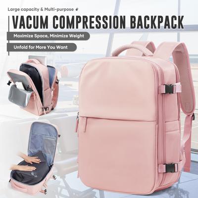 Vakuumkomprimierbarer Rucksack, Geeignet für Business und Freizeit, Reisetasche, Multifunktionaler Laptop-Rucksack Vakuumbeutel für Kleidung