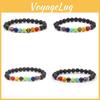 Gemstone Strand Men Bracelet Colorful Beads Energy Bracelet Healing Gift Yoga