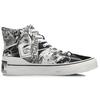Li Ning Badfive Comfortable Slip Resistant Abrasion Resistant High Top Skateboard Shoes Men's White Black AGCQ607-1