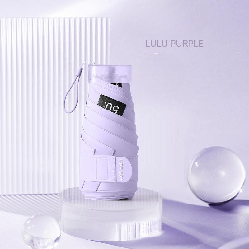 Mini 50% Umbrella, Small Sunscreen, Uv Protection, Ultra-Light Umbrella, Folding Umbrella, Advanced Weather And Rain Parasol