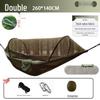 Quick Open Portable Outdoor Hammock with Mosquito Net - Anti-Rollover Design for Adults and Children, Thickened for Camping