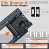 Door Hinges Jig Door Hinge Routing Jig Door Hinge Mortiser Kits Template for 2-1/2inch-6inch Length 1-3/8 to 2-1/2