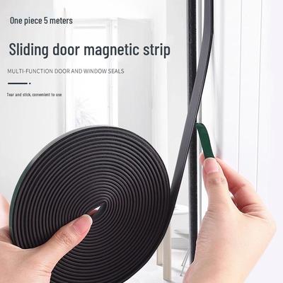 Cierrapuertas Magnético Sin Perforaciones: Sello Autoadhesivo Antipolvo para Puertas Correderas de Armario
