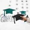Cheerland 2025 Graduation Banner Party Decorations Green Graduation Cap Garland Kit Congrats Grad Supply for Prom Backdrop Decoration Ceiling Decor