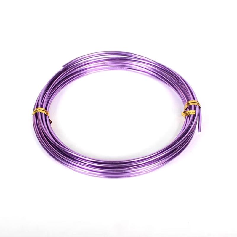 2-10Meters Aluminum Wire Color Painted Metal Cord for DIY Jewelry Making Findings Accessories 0.6/0.8mm/1mm/1.2mm/1.5mm/2mm/3mm