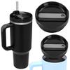 40Oz Tumbler Flip Straw Lid Replacement For Stanley Thermal Water Bottle Cover Spill-proof Cups Cover With Straw Coffee Cup Flip