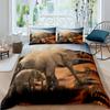 Elephant Duvet Cover King Queen Size Creative Animal Pattern Bedding Set For Kids Teens Adult Lovely Wildlife 2/3pcs Quilt Cover