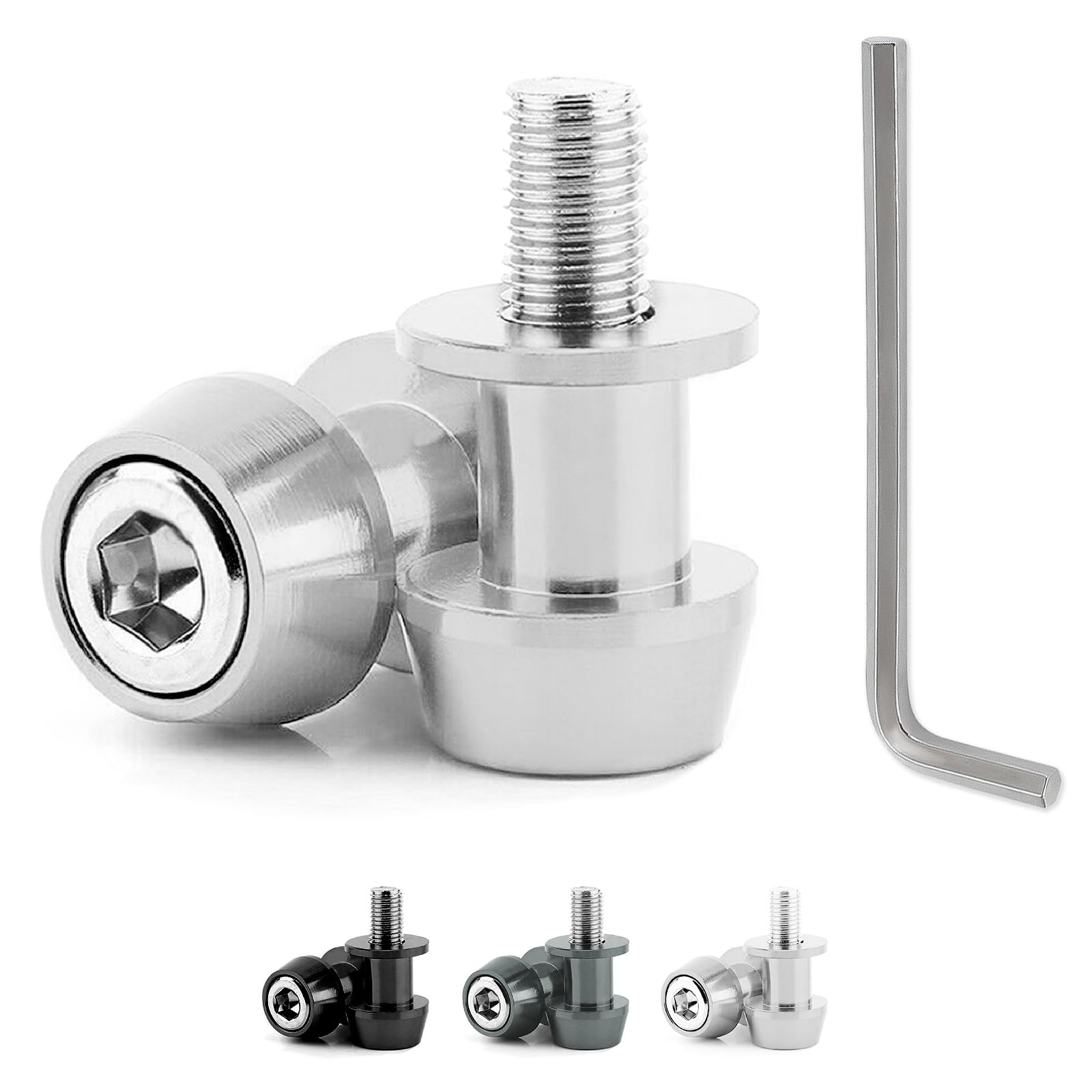 

JnTech Крюк для подставки, Крюк для мотоциклетной подставки, M8, 0,3 дюйма (8 мм), Болт, Велосипед, Задний серый