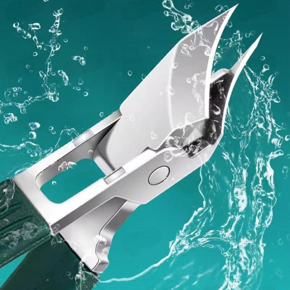 New Anti-Splash Slant Edge Nail Clipper Stainless Steel Eagle Beak Ingrown Toenail Tools Manicure Tool