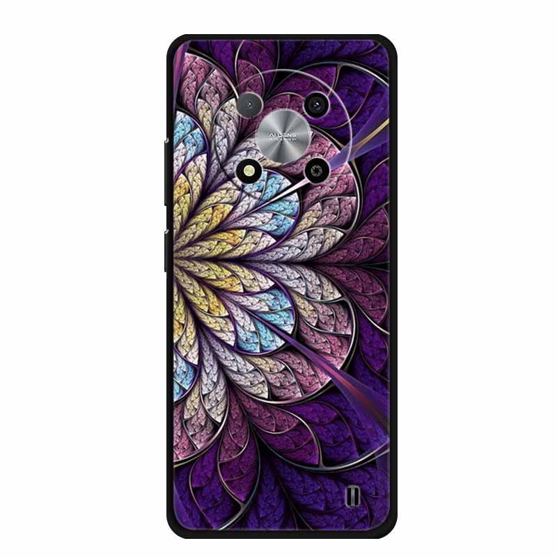 Custodia Per ZTE Blade A73 5G Lusso Morbido Silicone TPU Copri Telefono Per ZTE Blade A73 5G 7160N Cartoon Fiori Protettivi Nuovi Fundas