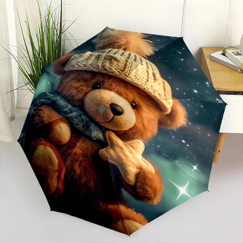 

Teddy Bear, Winter Scene- Automatic umbrella,Suitable for Men and Women,Suitable for Birthdays, Christmas, Gifts for Fashion Lovers0937b