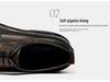 British Style Men's Round Toe Brogue Leather Shoes - Thick-Soled Casual Wedding Groom Shoes