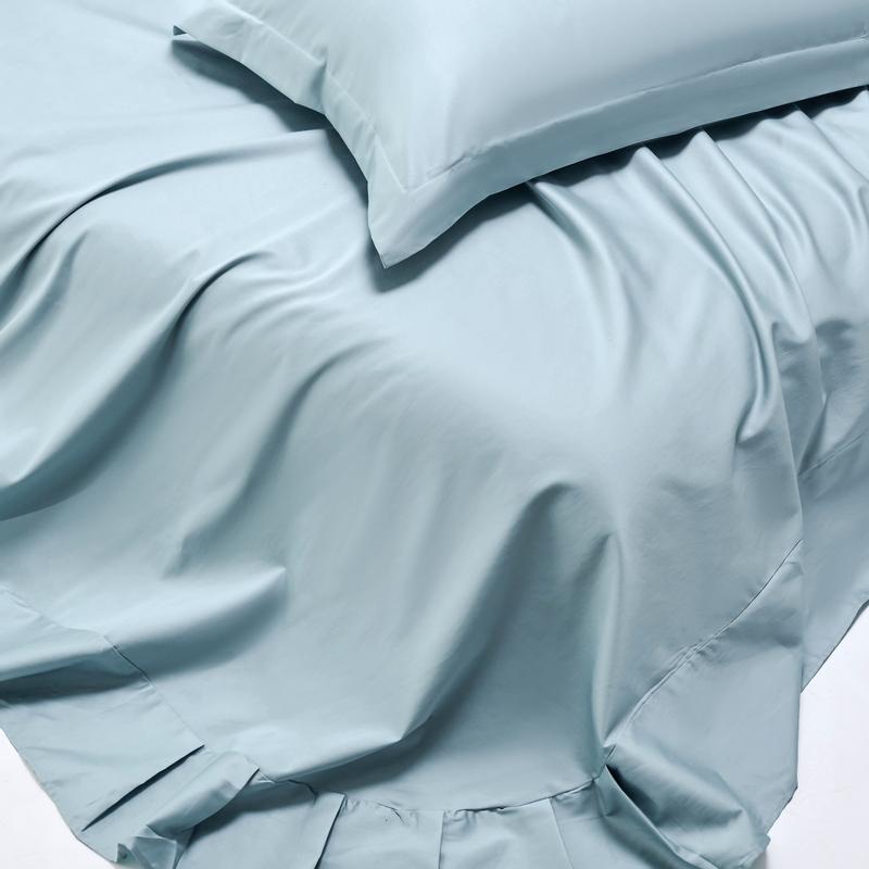 Weiches 100% ägyptische Baumwolle Bettwäscheset, 1000 Fadenzahl 4/6-teiliges Bettwäscheset, Luxuriös seidig Spann- und Bettlaken Kissenbezug