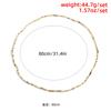 Trend Mixed Color Rice Bead Waist Chain Women, Beach Vacation Wind Shell Pendant Body Chain Set
