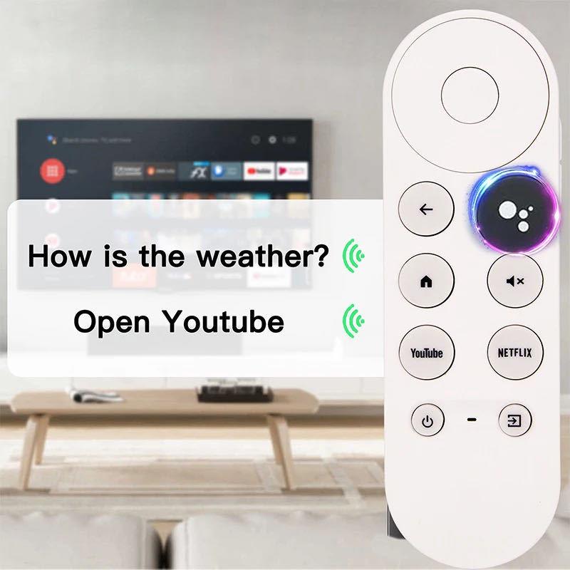 Huasheng G9N9N Bluetooth Voice Remote for Google TV Chromecast
